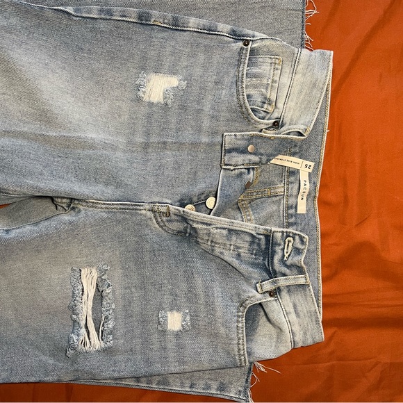 high waisted straight leg jeans - Picture 7 of 7